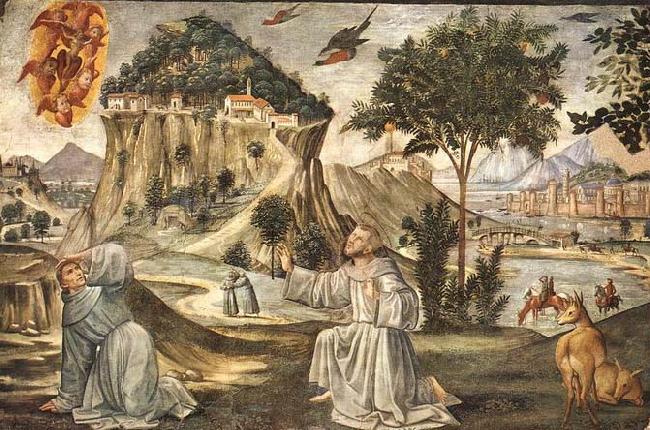GHIRLANDAIO, Domenico Stigmata of St Francis Spain oil painting art